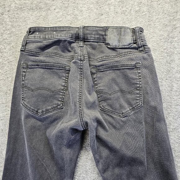 American Eagle Skinny Jeans Mens Size 28x32 Black Next Level Flex Stretch - Picture 3 of 11